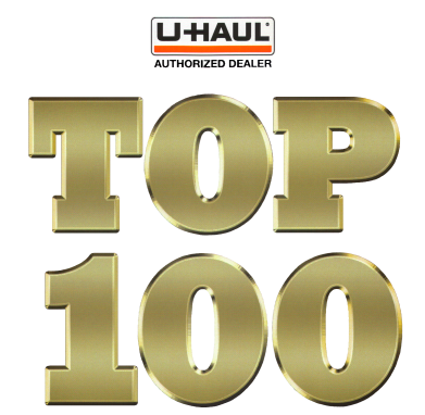 Top 100 U-Haul Authorized Dealer in North America award